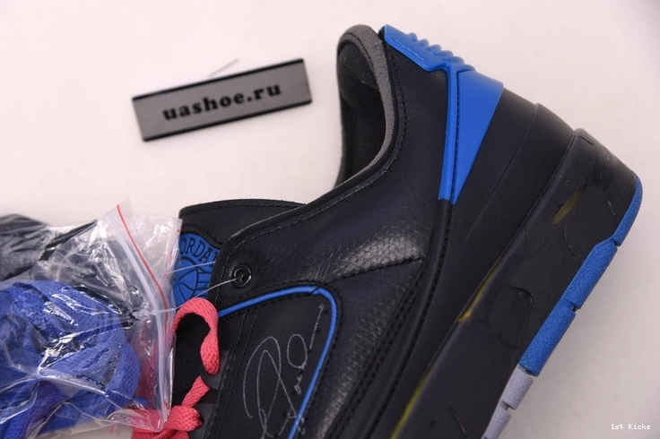 SP Jordan DJ4375-004 OWT Blue Black - Low 2 Retro 0116